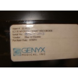 GENYX BLUE M OVEN CHART RECORDER