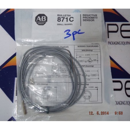 Allen-Bradley 871C-D1NN4-E2 Miniature Inductive Proximity Sensor